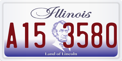 IL license plate A153580