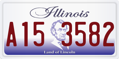 IL license plate A153582