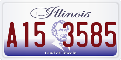 IL license plate A153585