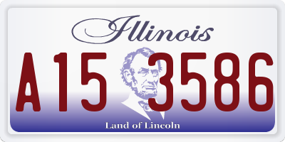 IL license plate A153586