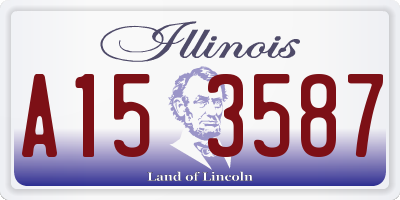 IL license plate A153587