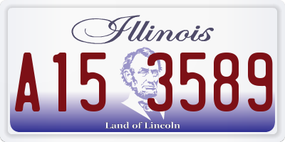 IL license plate A153589