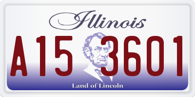 IL license plate A153601