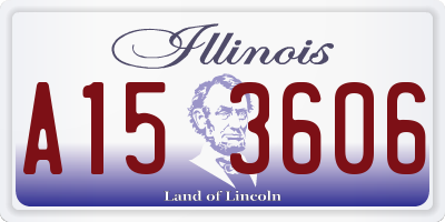 IL license plate A153606