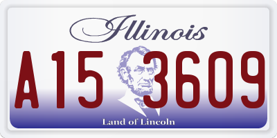 IL license plate A153609