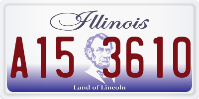 IL license plate A153610