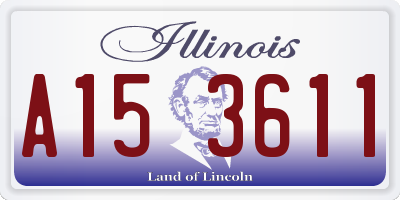 IL license plate A153611
