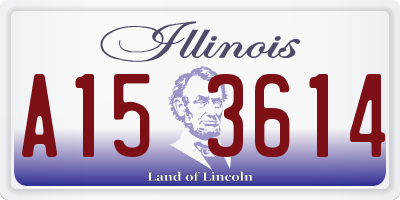 IL license plate A153614