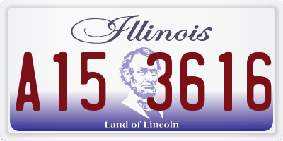 IL license plate A153616