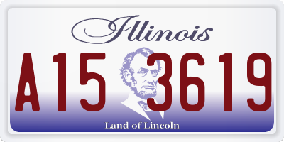 IL license plate A153619