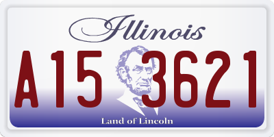IL license plate A153621