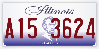 IL license plate A153624