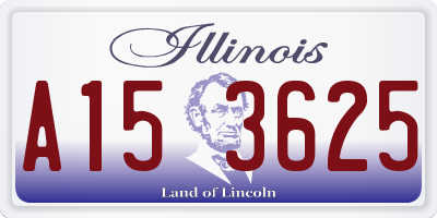 IL license plate A153625