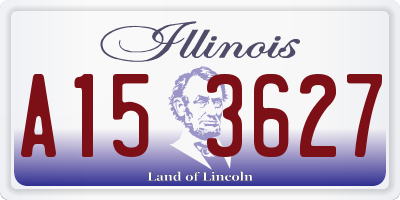 IL license plate A153627