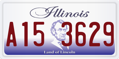 IL license plate A153629