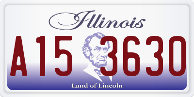 IL license plate A153630