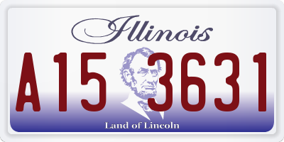 IL license plate A153631