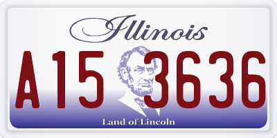 IL license plate A153636
