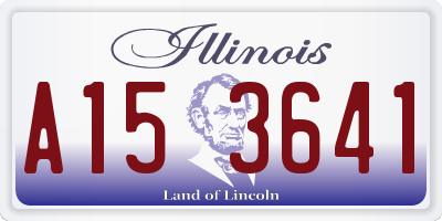 IL license plate A153641