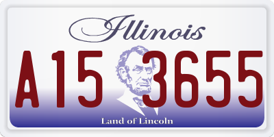 IL license plate A153655