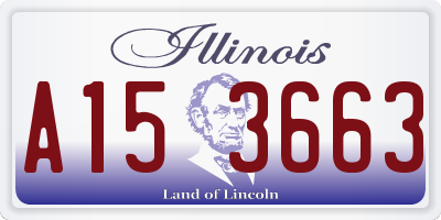 IL license plate A153663