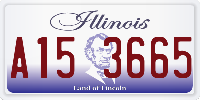 IL license plate A153665