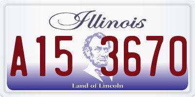 IL license plate A153670