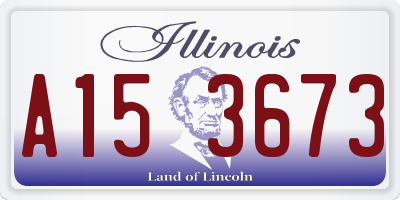 IL license plate A153673