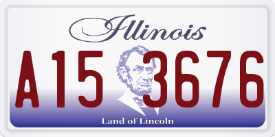 IL license plate A153676