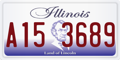 IL license plate A153689