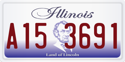 IL license plate A153691