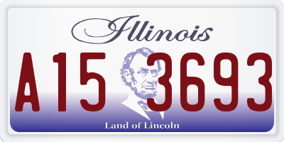 IL license plate A153693