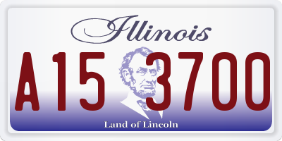 IL license plate A153700