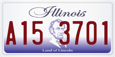 IL license plate A153701