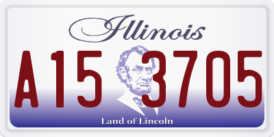 IL license plate A153705