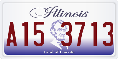 IL license plate A153713