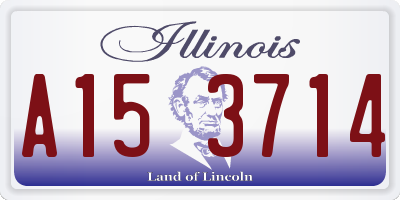 IL license plate A153714
