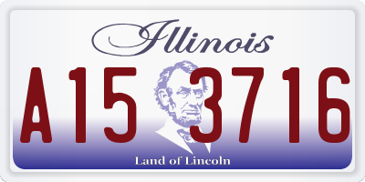 IL license plate A153716