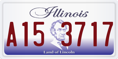 IL license plate A153717