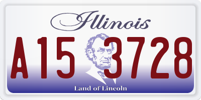 IL license plate A153728