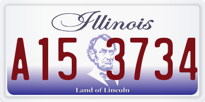 IL license plate A153734