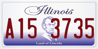 IL license plate A153735