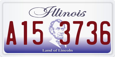 IL license plate A153736