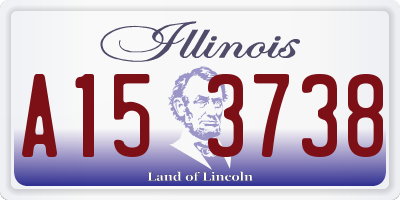 IL license plate A153738