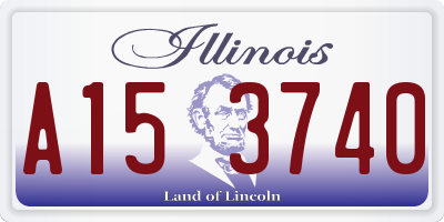 IL license plate A153740