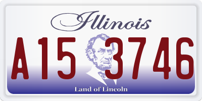 IL license plate A153746