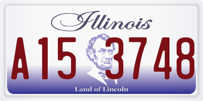 IL license plate A153748