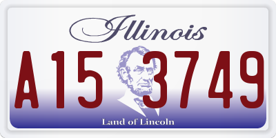 IL license plate A153749