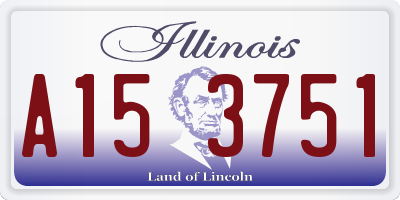 IL license plate A153751