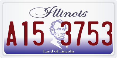 IL license plate A153753